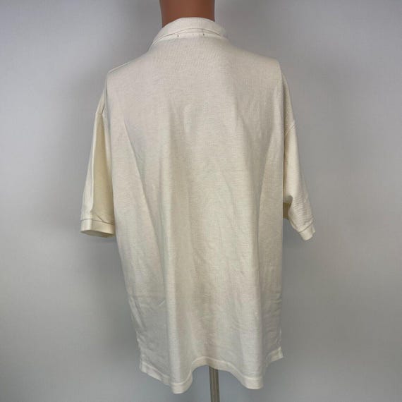 Vintage 90s US Office Products Polo Shirt Mens Size XL White Made In USA View 3