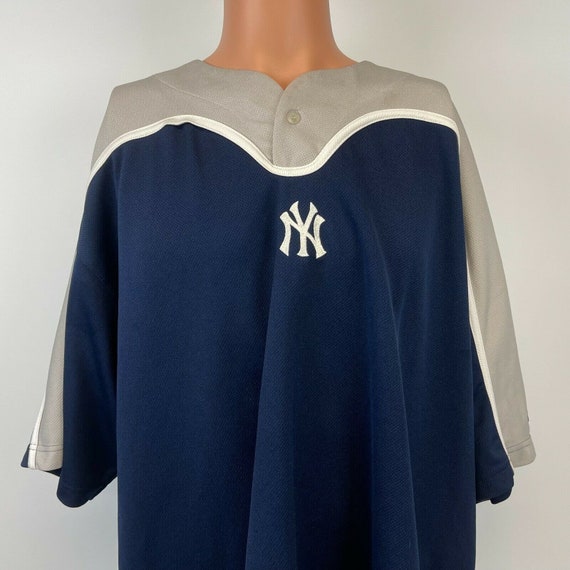 Boston Red Sox Blank Jersey Vtg 90s Tru Fan MLB Baseball Sewn Blue Size XXL  Rare