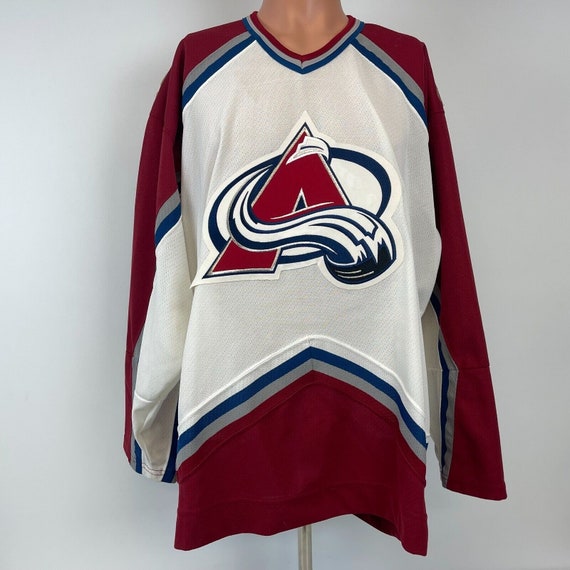 CCM Colorado Avalanche Blank Jersey Vtg 90s NHL H… - image 2