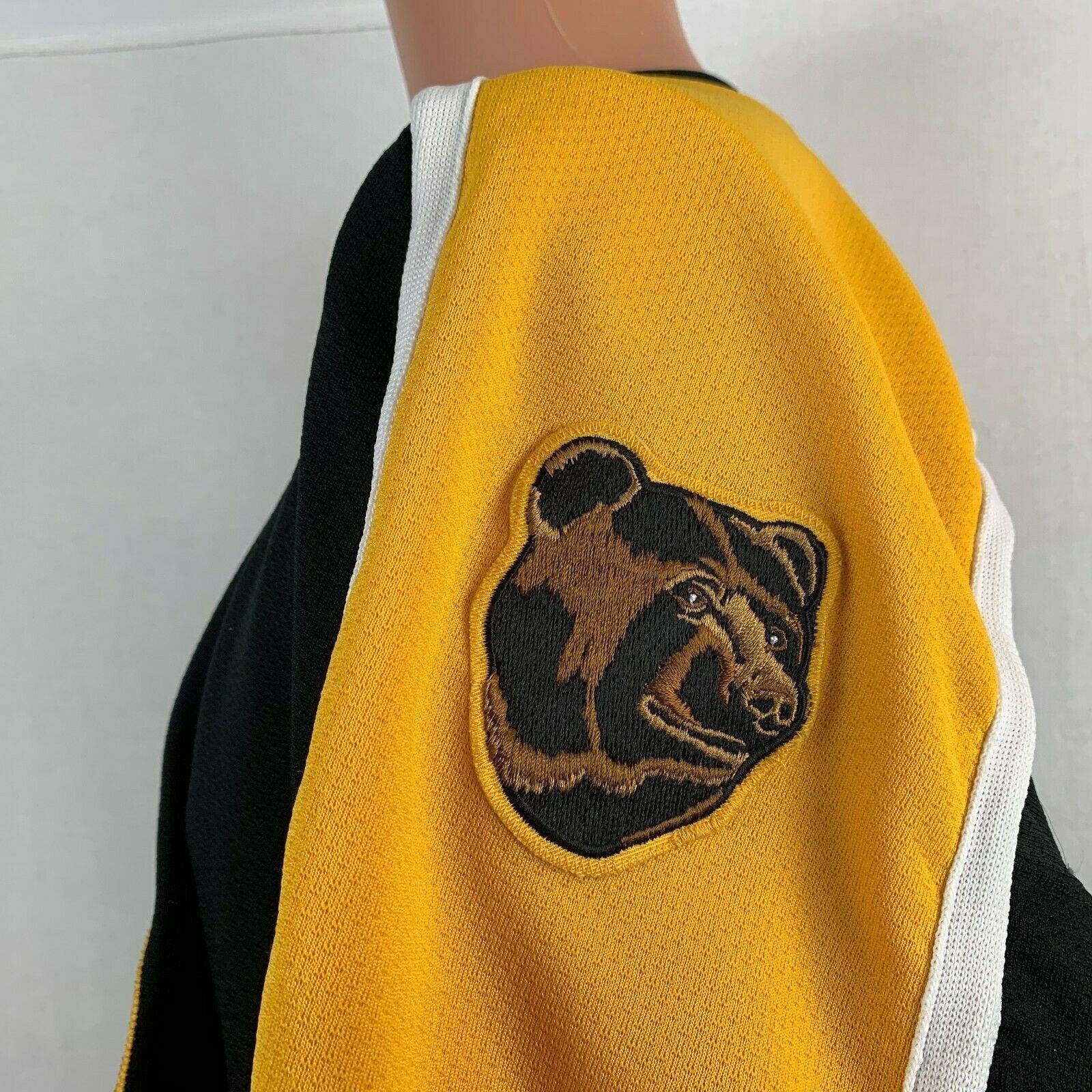 Starter Authentic Boston Bruins Blank Jersey Vtg 90s NHL Fight Strap Sewn 48-R