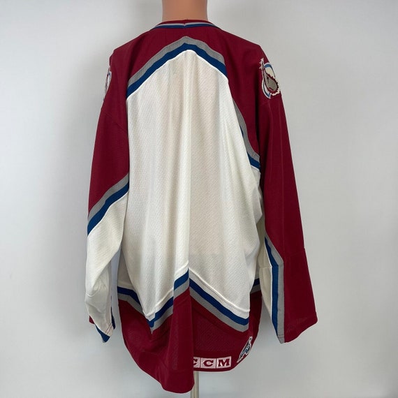 CCM Colorado Avalanche Blank Jersey Vtg 90s NHL H… - image 4