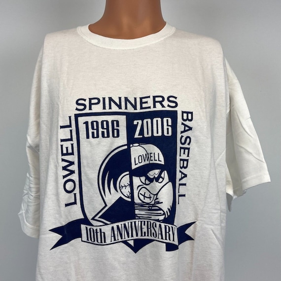 Lowell Spinners 10th Anniversary T Shirt Vtg 2006 MIL… Gem