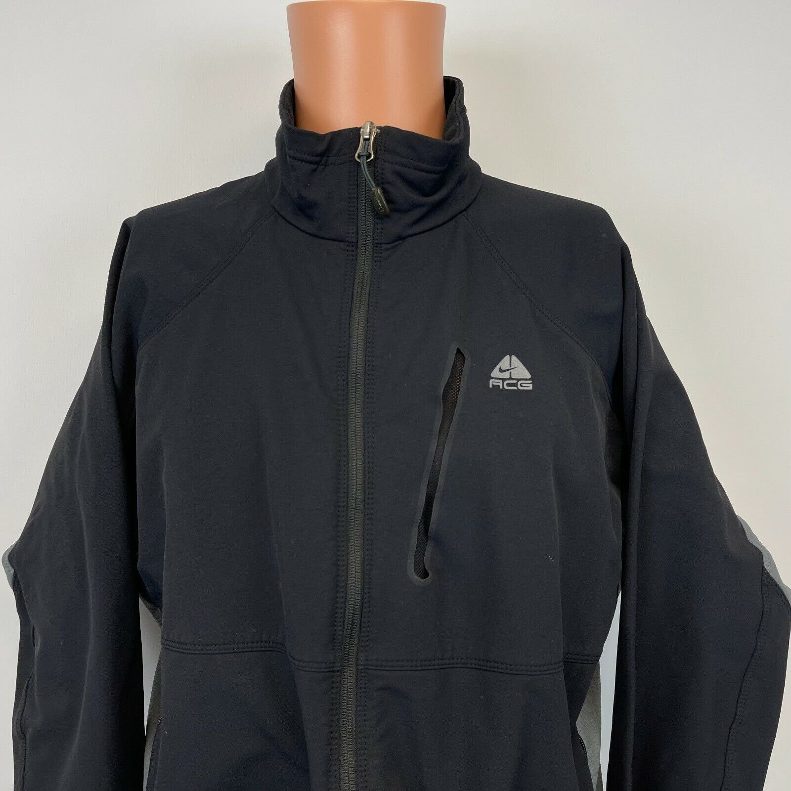 Vintage 00s Y2K Nike Gray Tag Full Zip Windbreaker Jacket