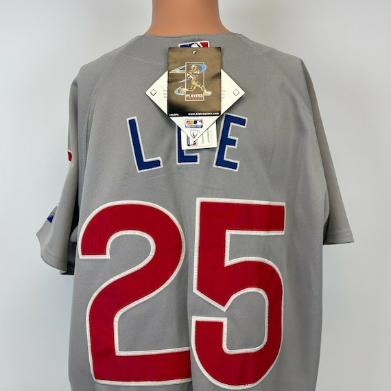 Vintage 90s Chicago Cubs Derrek Lee 25 Majestic Authentic 