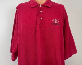 Polo de los Campeones de la Serie Mundial de los Boston Red Sox 2004 Vtg Y2K MLB Baseball XL