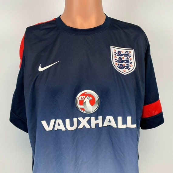 Nike England National Soccer Team Vauxhall Dri Fit Training Jersey Sewn  Blue XL - Etsy