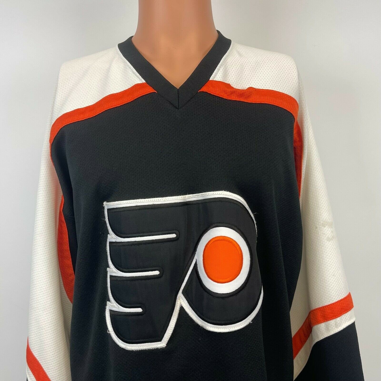 90s Philadelphia Flyers Starter Black Alternate NHL Jersey Size Large