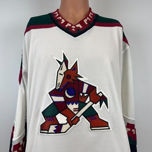 Phoenix Coyotes NHL Hockey Hoodie Sweatshirt Men's Medium Faded Distressed  Red