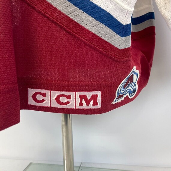 CCM Colorado Avalanche Blank Jersey Vtg 90s NHL H… - image 5