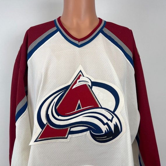 CCM Colorado Avalanche Blank Jersey Vtg 90s NHL H… - image 1