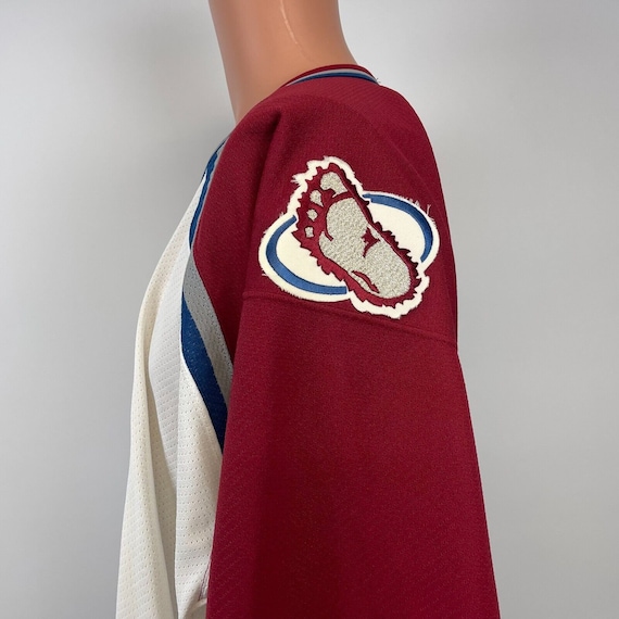 CCM Colorado Avalanche Blank Jersey Vtg 90s NHL H… - image 3