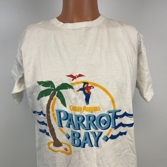 Captain Morgan Parrot Bay T Shirt Vintage 90s Alc… - image 1