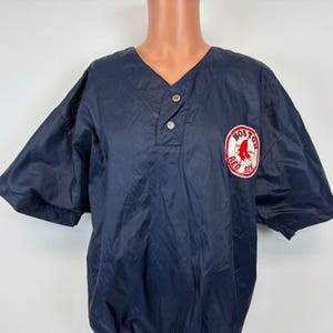 Vintage 90s Boston Red Sox Windbreaker Jacket Mens Size M Russell Athletic MLB