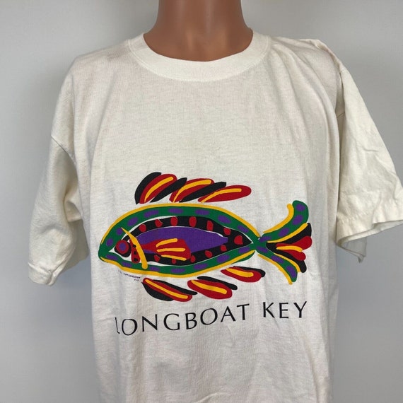 Longboat Key Florida Colorful Fish T Shirt Vintage