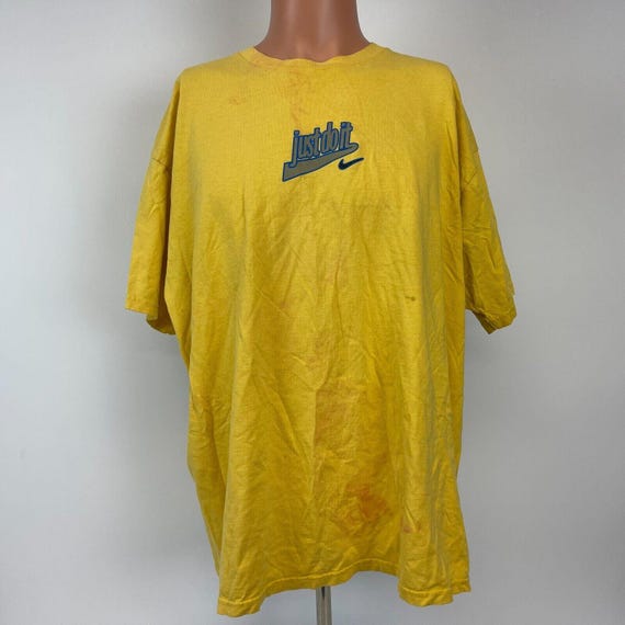 nike just do it yellow t shirt