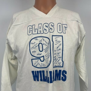 Williams High School Class Of 1991 Single Stitch T Shirt Vtg 90s Massachusetts L