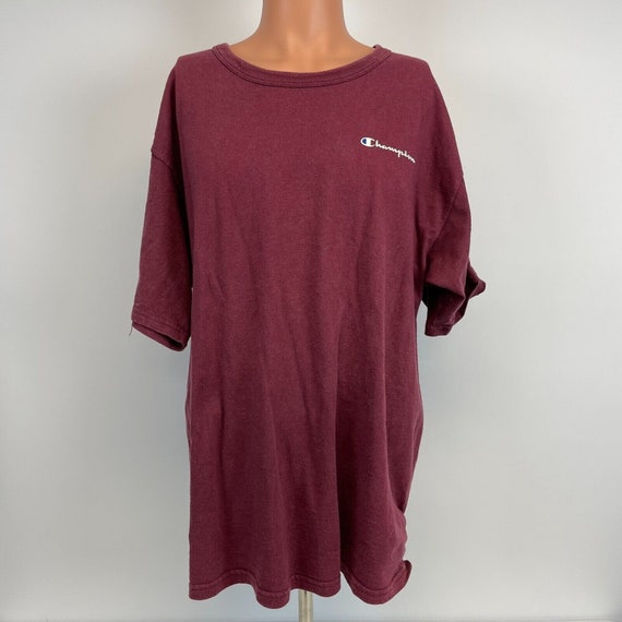 Champion Script Basic Reverse Weave T Shirt Vinta… - image 2