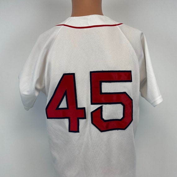 Majestic Pedro Martinez Boston Red Sox Home Jersey Vtg MLB Baseball Sewn Size S
