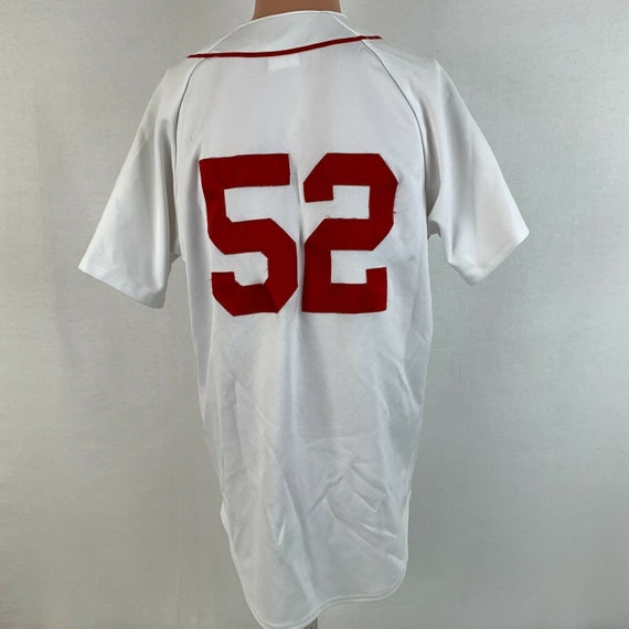Majestic Boston Red Sox Jersey Number 52 MLB Baseball Home Sewn