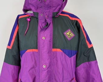 Vintage Columbia Ski Jacket: Neon 90s Waterproof Snow Gear (men's