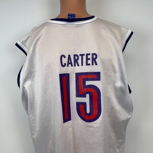 Mistrz Vince Carter Toronto Raptors Koszulka domowa Vtg 90s NBA Koszykówka Rozmiar 48