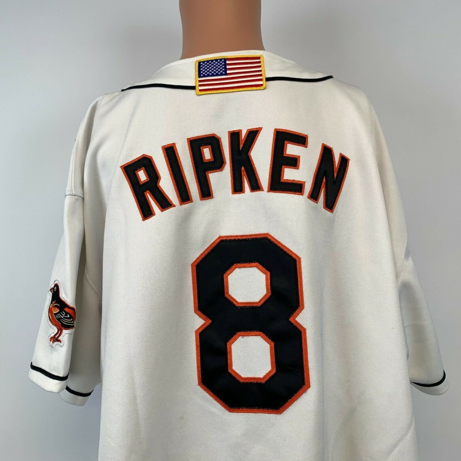 8 Cal Ripken Jr Jersey Old Classic Style Orange Shirts Uniform