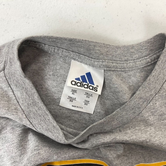 Buy Vintage 90s Adidas T Shirt Mens Size XL Grey Made in USA 