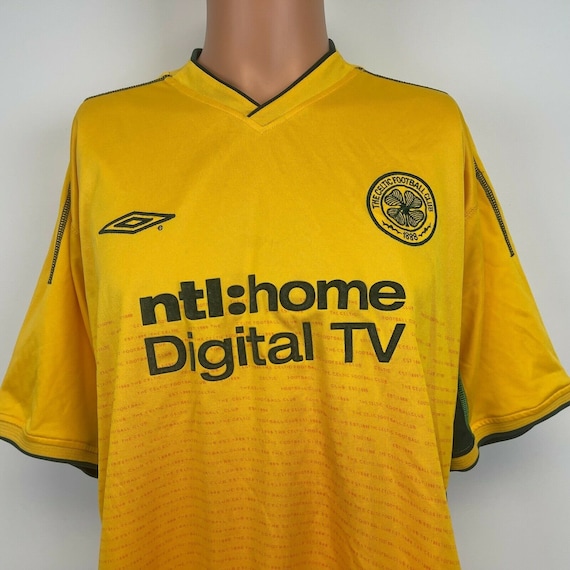Umbro Celtic FC Vapa Tech Soccer Jersey Vtg 2002 Scottish