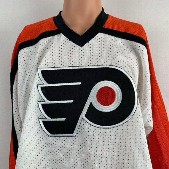 CCM Maska NHL Philadelphia Flyers Blank Jersey Size Mens XLarge White Made  USA