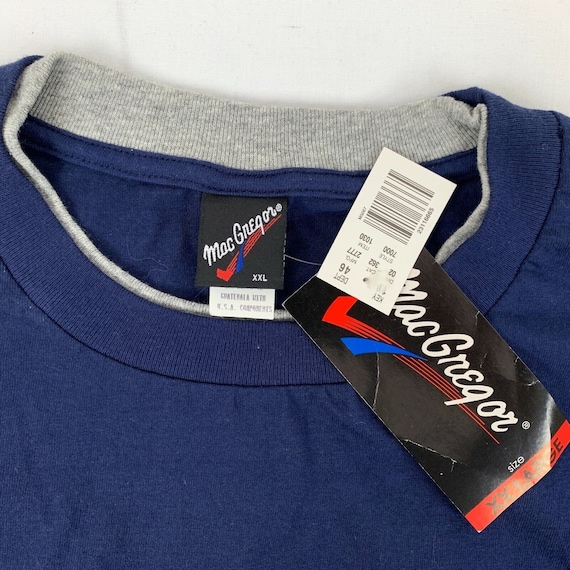MacGregor Double Sleeve Ringer Basic T Shirt Vtg … - image 5