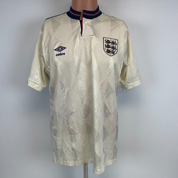 Umbro England National Soccer Team Blank Jersey Vtg 80s 1988