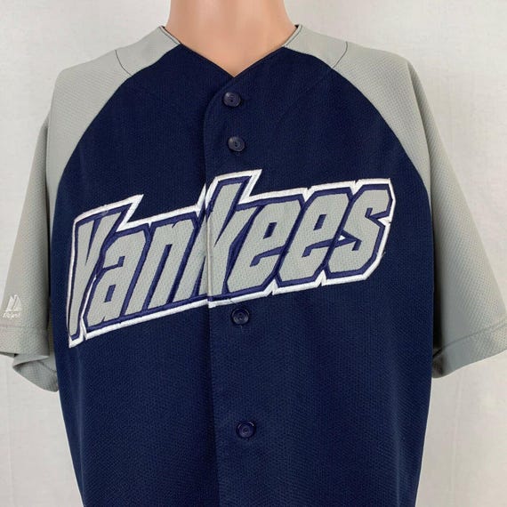Majestic New York Yankees Blank Jersey Vtg 90s MLB Baseball Size L Etsy Canada