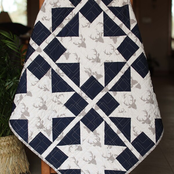 Sterling Stag - Baby Quilt