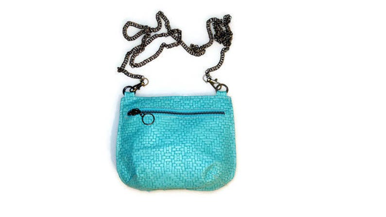 turquoise evening bag