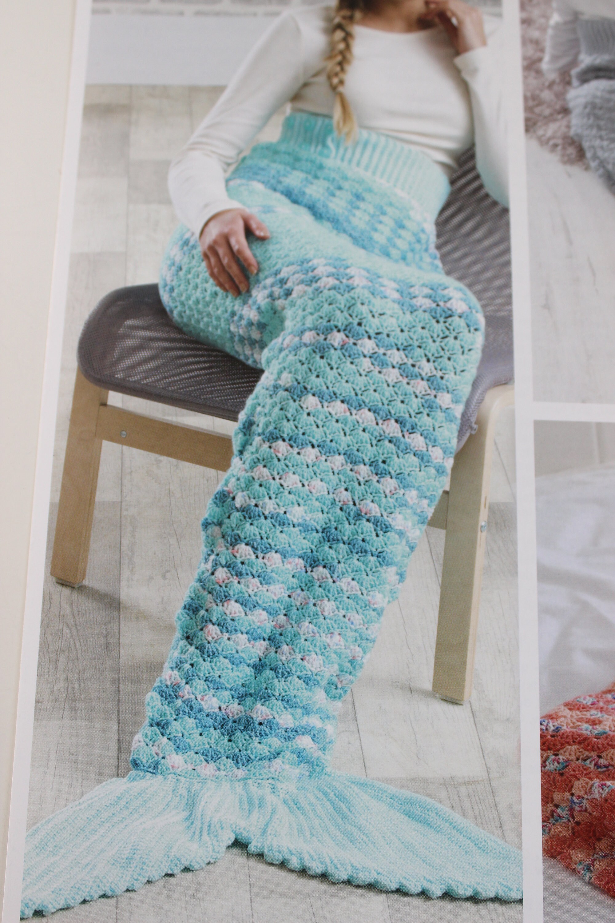Mermaid Tail Blanket Crochet Pattern mermaid blanket for kids Etsy