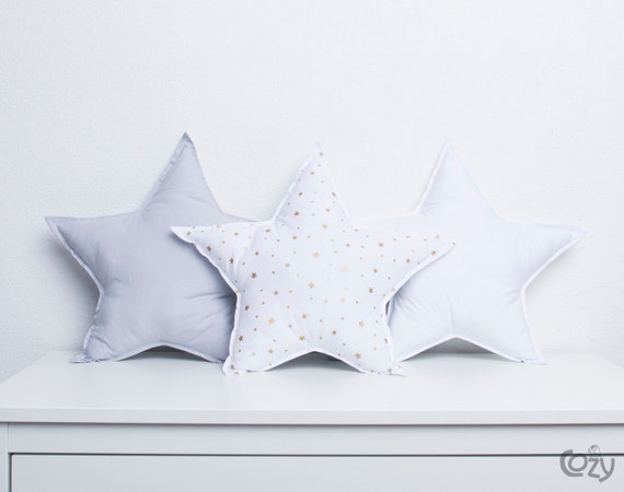 3 Gwiazdki Poduszki Poduszki Dla Dzieci Wystrój Pokoju Etsy