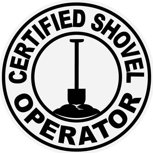 Funny Certified Broom Pusher Operator Hard Hat Sticker / Etsy