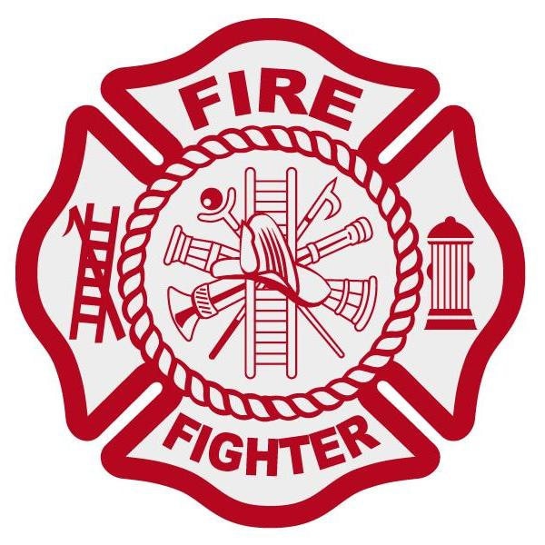 Fire Fighter Custom Made Maltese Cross Reflective Decal - Etsy