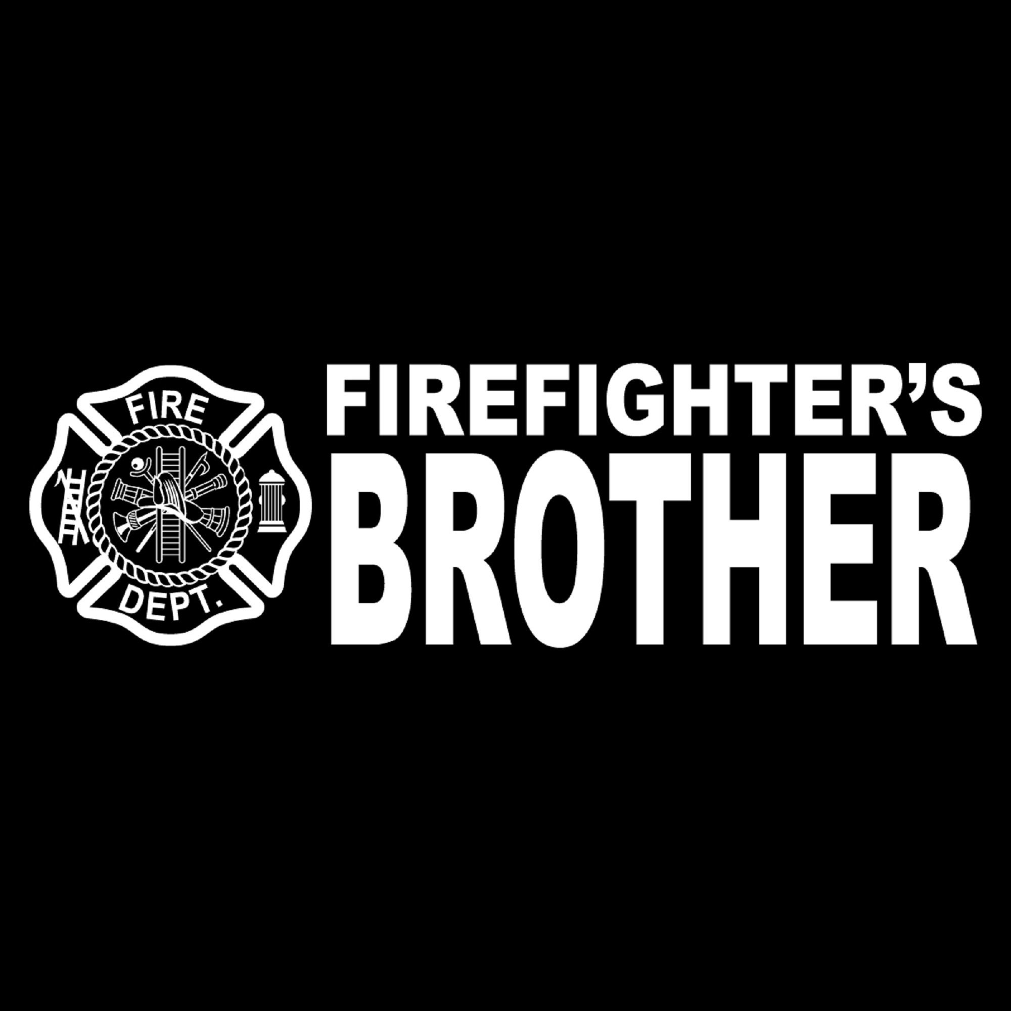 Firefighter's Brother Extra Large Window Decal Sticker Etsy Nederland