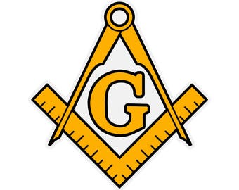 Man Freemason Logo Square & Compass 1 Adult Perfect Cowboy Hat