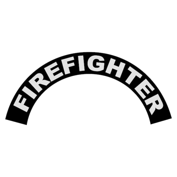 FIRE MEDIC REFLECTIVE FIRE HELMET CRESCENT DECALS A PAIR