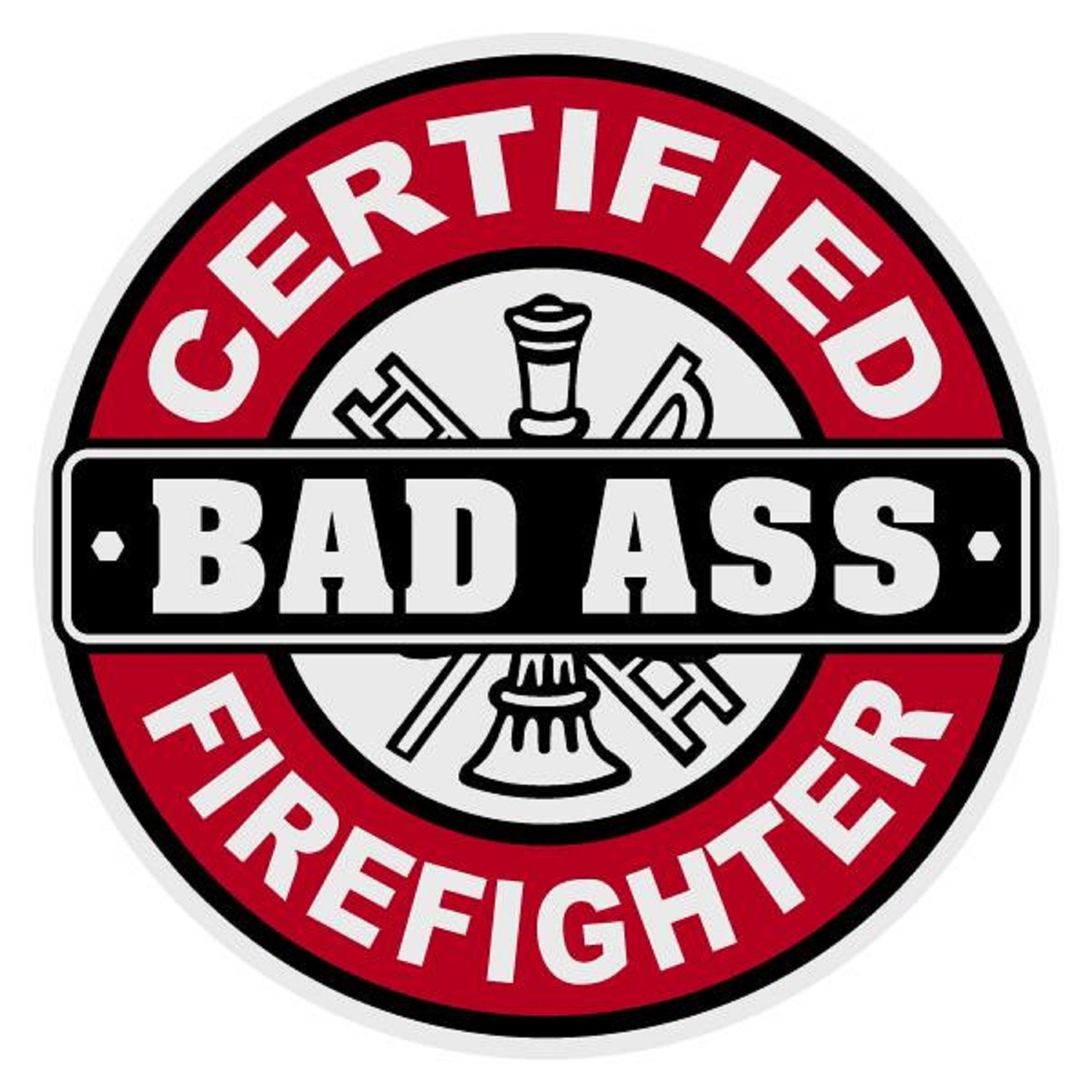 Technical Rescuer Firefighter Rescue Small Round Reflective Decal Sticker Black Technical Rescuer Firefighter Rescue Small Round Reflective Decal Sticker Black