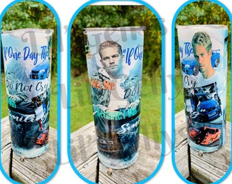 Vaso delgado Paul Walker de 20 oz: Rápido y Furioso