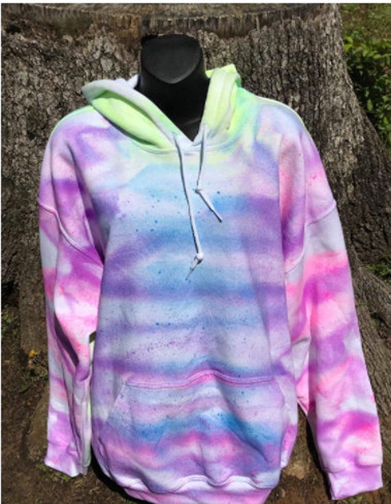 Pastel Tie-Dye Unisex Pullover Hoodie