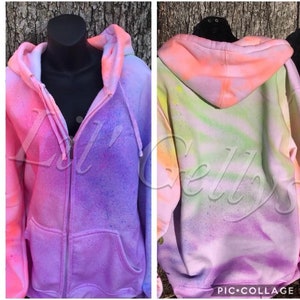 Tie Dye Zip Up Hoodie,Tie Dye,Unisex Zip Up,Multicolor Clothing,Zip Up Sweatshirt,Adult Zip Up,Womens Zip Up,Colorful Tie Dye,Gift For,