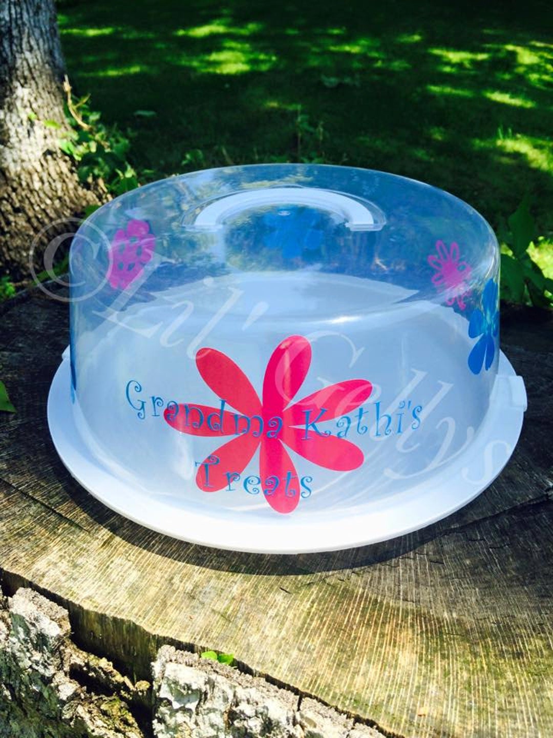 Personalized Cake Container With Lid: Custom Kitchen Storage - Etsy
