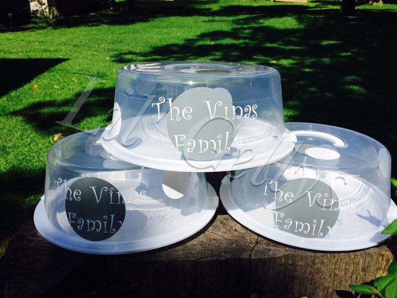 Set of 3 Reusable Cake Containersbaked Goodscookie Etsy