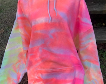 Tie dye hoodie,neon tie dye,unisex hoodie,custom hoodie,hooded pullover,pastel tie dye,tie dye sweatshirt,tie dye shirt,unique gift,