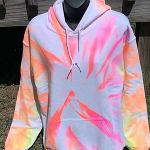 Tie dye hoodie,tie dye,unique hoodie,neon hoodie,unique gift,tie dye shirt,hooded sweatshirt,pullover sweatshirt,rainbow hoodie,gift for her