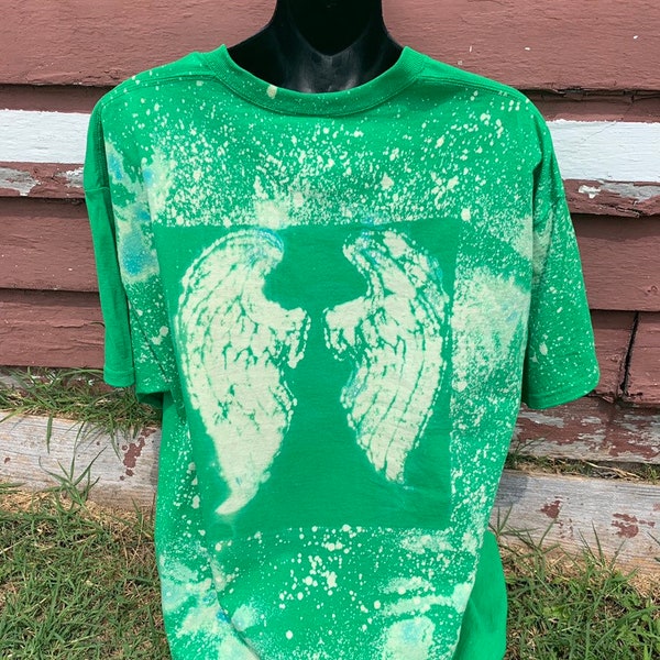 Angel Wings,Angel Wings Tshirt,Angel Wing Shirts,Bleached Shirt,Unisex Shirts,Distressed Shirt,Unique Shirts,Unique Tshirts,Unique Gifts,